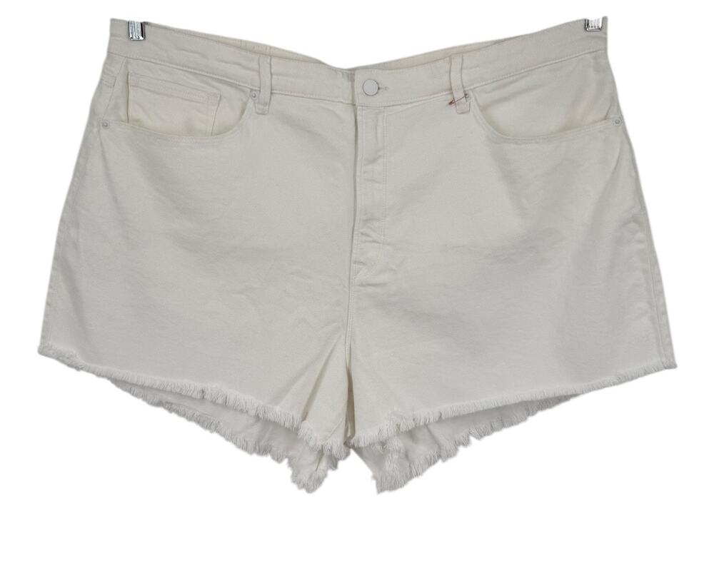 Good American shorts Good 90's denim white size 20